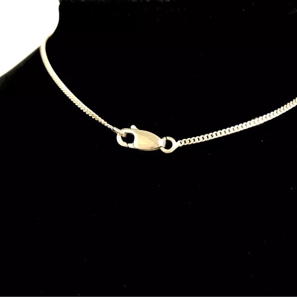 GUCCI Cross Necklace Pendant SILVER 925 15.7” with Gucci Dust bag - Picture 6 of 7